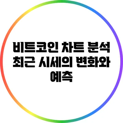 비트코인 차트 분석: 최근 시세의 변화와 예측