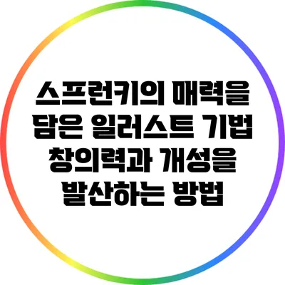 스프런키의 매력을 담은 일러스트 기법: 창의력과 개성을 발산하는 방법