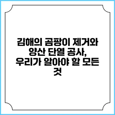 김해의 곰팡이 제거와 양산 단열 공사, 우리가 알아야 할 모든 것